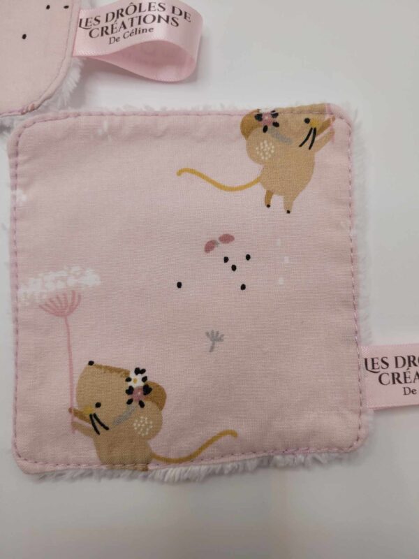 5 lingettes visage pour bébé LES SOURIS – Image 4